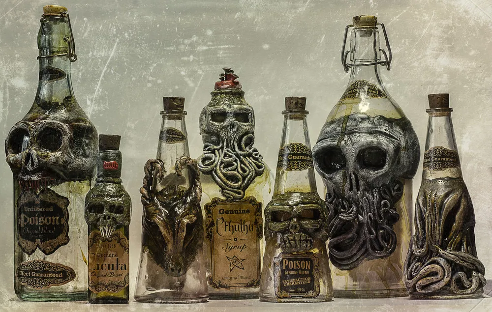 Creepy Bottles by FraterOrion