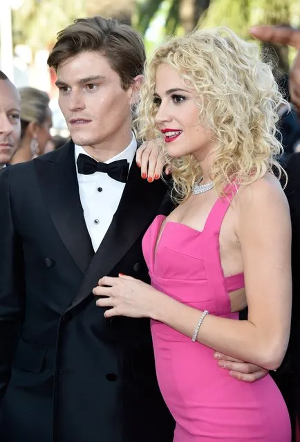 Oliver Cheshire and Pixie Lott attend the “From The Land Of The Moon (Mal De Pierres)” premiere during the 69th annual Cannes Film Festival at the Palais des Festivals on May 15, 2016 in Cannes, France. (Photo by Pascal Le Segretain/Getty Images)