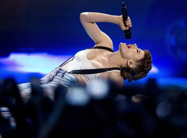 Kiesza performs during the 2014 Much Music Video Awards in Toronto, on June 15, 2014. (Photo by Chris Young/Associated Press/The Canadian Press)