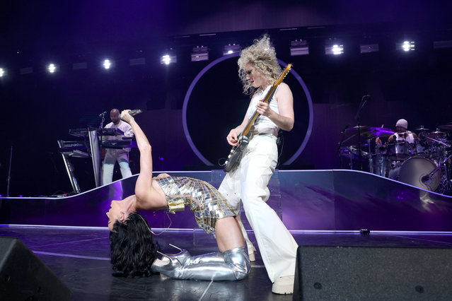 Katy Perry performs onstage during iHeartRadio Q102's Jingle Ball 2024 Presented By Capital One at the Wells Fargo Center on December 16, 2024 in Philadelphia, Pennsylvania. (Photo by Kevin Mazur/Getty Images for iHeartRadio)