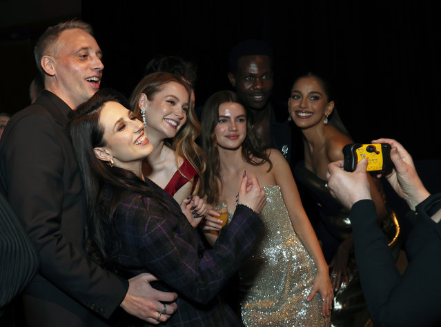 (L-R) Perry Fitzpatrick, Harriet Cains, Hannah Dodd, Florence Hunt, Victor Alli and Banita Sandhu attend PEOPLE's Post Screen Actors Guild Awards Gala for the 31st Annual Screen Actors Guild Awards at Shrine Auditorium and Expo Hall on February 23, 2025 in Los Angeles, California. (Photo by Kevin Mazur/Kevin Mazur/Getty Images for PEOPLE)