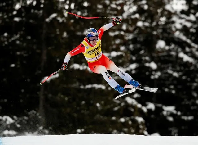 Switzerland's Marco Odermatt in action during the FIS Alpine Ski World Cup Men's Downhill, Val Gardena, Italy on Thursday, December 15, 2022. (Photo by Alessandro Garofalo/Reuters)