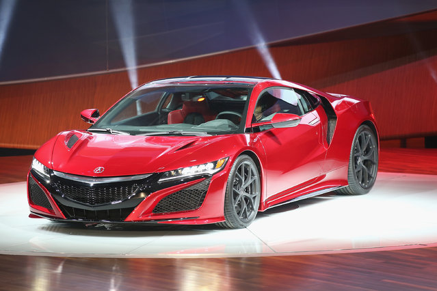 Acura introduces the new NSX at the North American International Auto Show (NAIAS) on January 12, 2015 in Detroit, Michigan. (Photo by Scott Olson/Getty Images)
