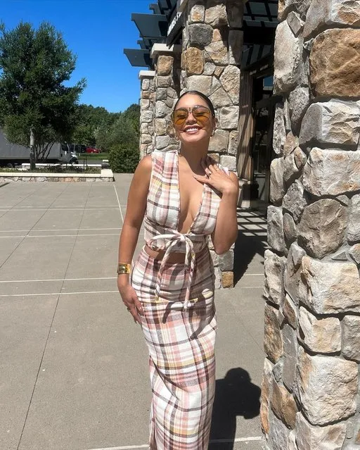 American actress and singer Vanessa Hudgens in the last decade of July 2023 is in her “Napa girly” era. (Photo by vanessahudgens/Instagram)