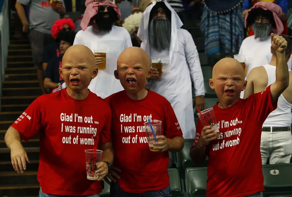 Fans on the Hong Kong Sevens Rugby Tournament