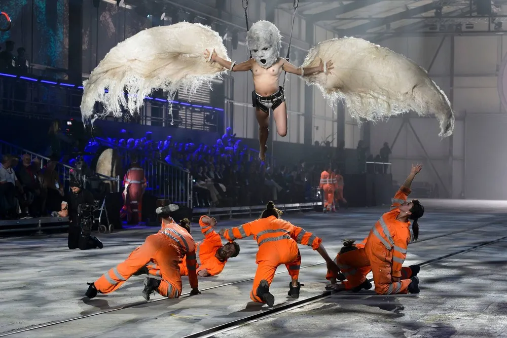 Bizarre Stage Show Opens 35-Mile Rail Tunnel under Swiss Alps