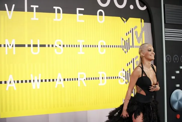 Singer Rita Ora arrives at the 2015 MTV Video Music Awards in Los Angeles, California, August 30, 2015. (Photo by Danny Moloshok/Reuters)