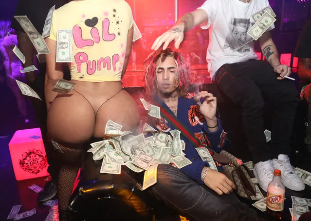 Lil Pump celebrates his 17th Birthday Party at Ace Of Diamonds on August 17, 2017 in West Hollywood, California. (Photo by Jerritt Clark/WireImage)