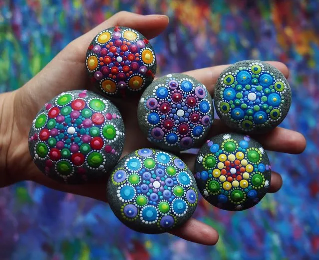 Hand-Painted Stones By Elspeth McLean