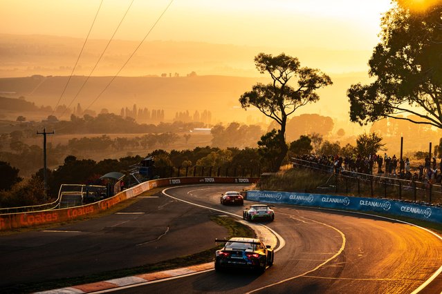 The sun rises over the esses at Meguiar's Bathurst 12 Hour at Mount Panorama Motor Racing Circuit on February 2, 2025 in Bathurst, Australia. (Photo by James Forrester/ZUMA Press Wire/Rex Features/Shutterstock)