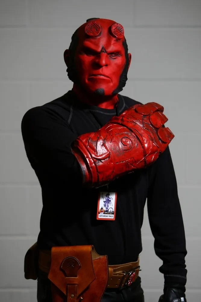 Enthusiasts Enjoy The Exhibits at Super Comic Convention in London