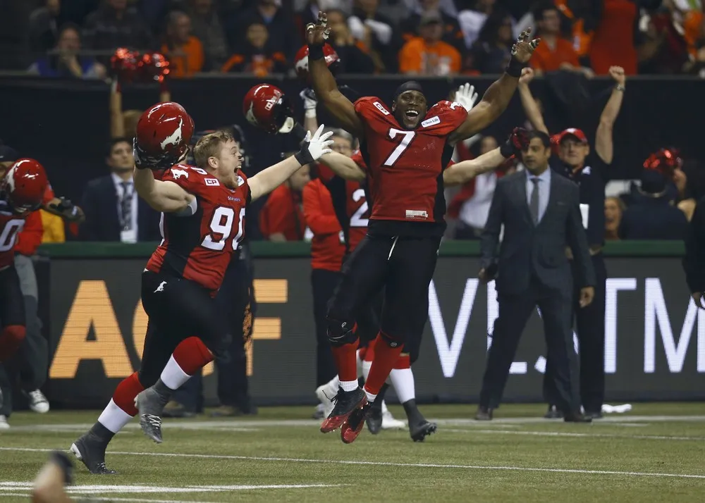 Emotion at the 102nd Grey Cup Football Championship in Canada