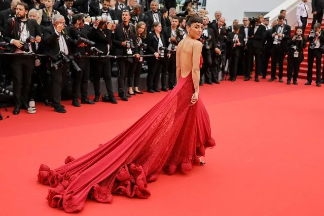 Italian actress Simona Tabasco attends the “Jeanne du Barry” Screening & opening ceremony red carpet at the 76th annual Cannes film festival at Palais des Festivals on May 16, 2023 in Cannes, France. (Photo by Neilson Barnard/Getty Images)