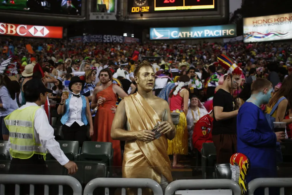 Fans on the Hong Kong Sevens Rugby Tournament