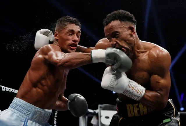 River Wilson-Bent in action during his fight against Tyler Denny at the Coventry Skydome Arena, Coventry, Britain on June 25, 2022. (Photo by Andrew Couldridge/Action Images via Reuters)