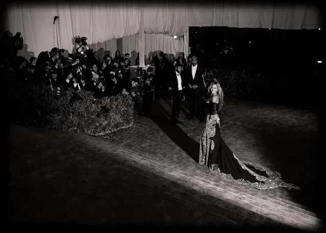 Beyonce attends the Costume Institute Gala for the “PUNK: Chaos to Couture” exhibition on Monday; she was the event's honorary chairwoman. (Photo by Andrew H. Walker)