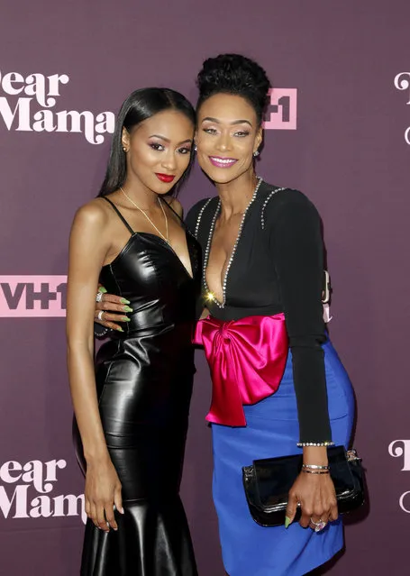Tami Roman (R) and her daughter attend VH1's 3rd annual “Dear Mama: A Love Letter To Moms” screening at The Theatre at Ace Hotel on May 3, 2018 in Los Angeles, California. (Photo by Tibrina Hobson/Getty Images)