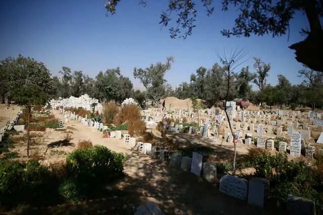 A general view shows a graveyard in the rebel-held besieged city of Harasta, in the eastern Damascus suburb of Ghouta, Syria November 6, 2016. (Photo by Bassam Khabieh/Reuters)