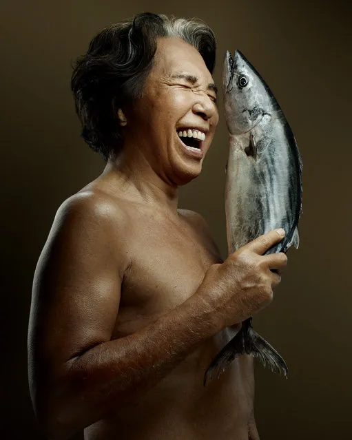 “Fish Love” Project by Photographer Denis Rouvre. Kenzo. (Photo by Denis Rouvre)