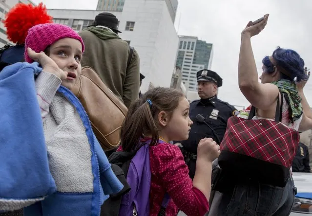 Children participate in a protest against police brutality against minorities, in New York April 14, 2015. (Photo by Brendan McDermid/Reuters)