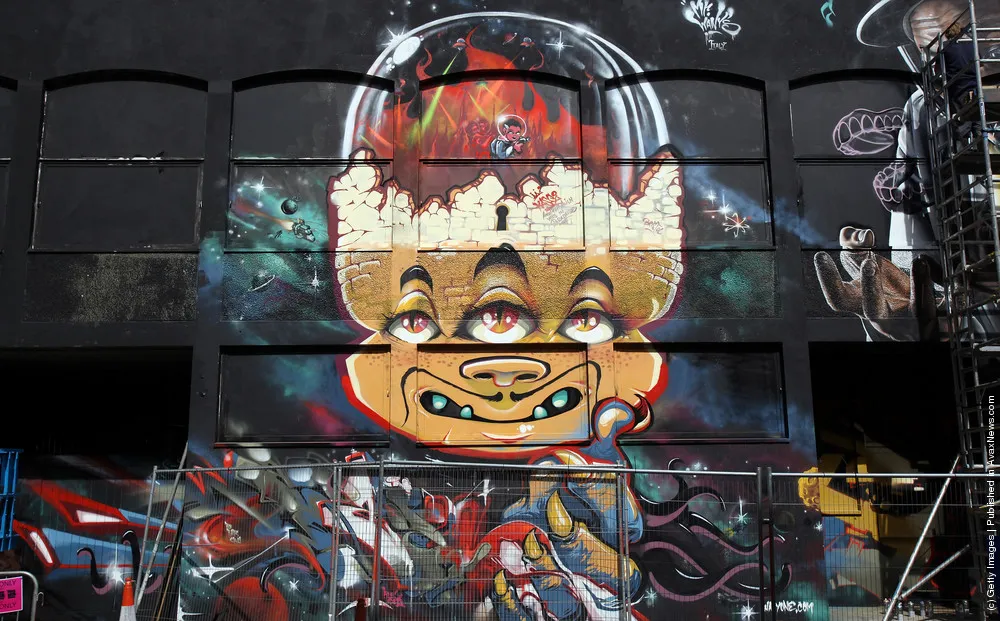 Graffiti Artists Collaborate For Europe's Largest Street Art Project In Bristol