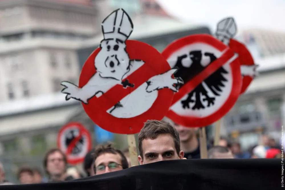 Activists Protest Upcoming Pope Visit
