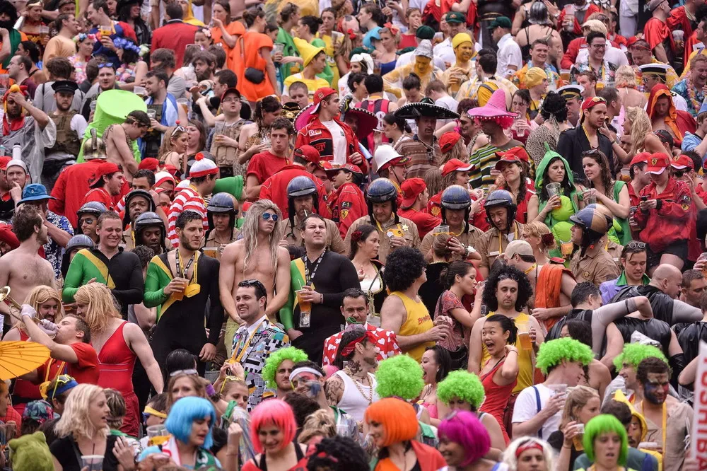 Fans on the Hong Kong Sevens Rugby Tournament