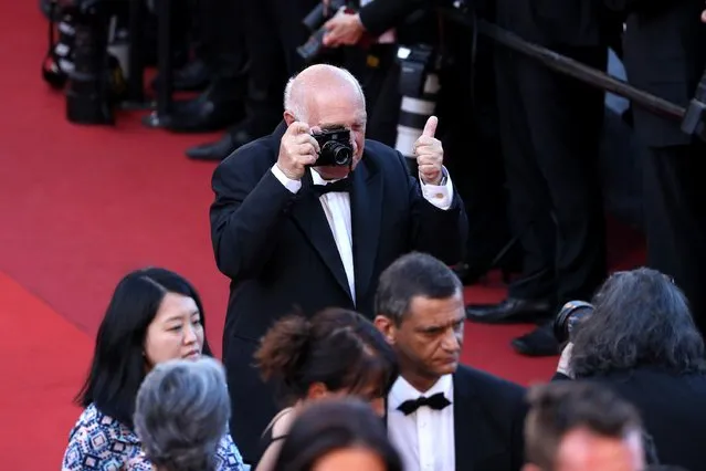 Photographer Raymond Depardon attends the “From The Land Of The Moon (Mal De Pierres)” premiere during the 69th annual Cannes Film Festival at the Palais des Festivals on May 15, 2016 in Cannes, France. (Photo by Andreas Rentz/Getty Images)