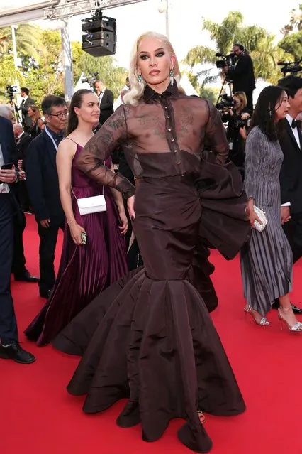American model Miss Fame attends the screening of “Decision To Leave (Heojil Kyolshim)” during the 75th annual Cannes film festival at Palais des Festivals on May 23, 2022 in Cannes, France. (Photo by Gisela Schober/Getty Images)