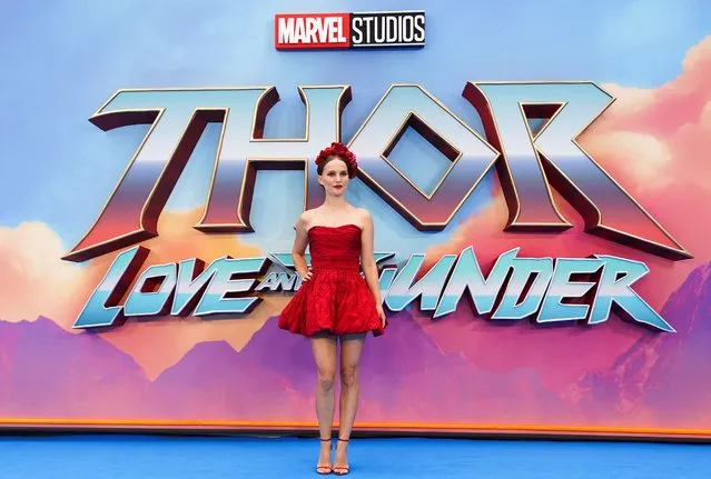 Cast member Natalie Portman attends a premiere of Marvel Studios' “Thor: Love and Thunder” in London, Britain on July 5, 2022. (Photo by Maja Smiejkowska/Reuters)