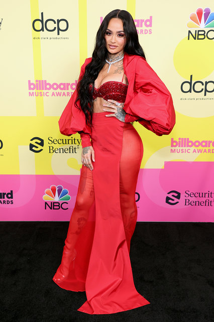 In this image released on May 23, American singer Kehlani poses backstage for the 2021 Billboard Music Awards, broadcast on May 23, 2021 at Microsoft Theater in Los Angeles, California. (Photo by Rich Fury/Getty Images for dcp)