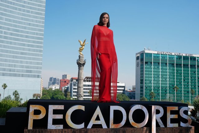 American actress Hailee Steinfeld poses for a photo during a photocall promoting the supernatural horror film “Sinners” in Mexico City, Sunday, March 30, 2025. (Photo by Fernando Llano/AP Photo)