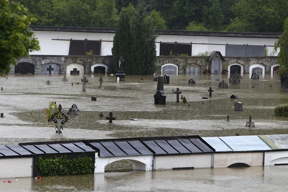 Europe's Floods: Before and After