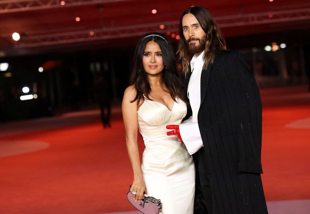 American actor and musician Jared Leto and Mexican-American actress Salma Hayek attend the 3rd Annual Academy Museum Gala at the Academy Museum of Motion Pictures in Los Angeles on December 3, 2022. (Photo by Mario Anzuoni/Reuters)