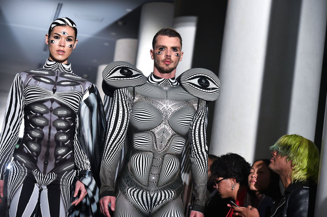A model walks the runway during the On Aura Tout Vu Haute Couture Spring/Summer 2024 show as part of Paris Fashion Week on January 22, 2024 in Paris, France. (Photo by Kay-Paris Fernandes/Getty Images)