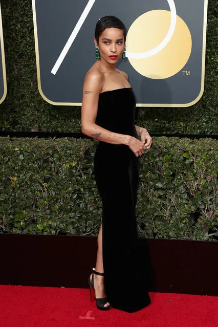 Zoe Kravitz attends The 75th Annual Golden Globe Awards at The Beverly Hilton Hotel on January 7, 2018 in Beverly Hills, California. (Photo by Frederick M. Brown/Getty Images)