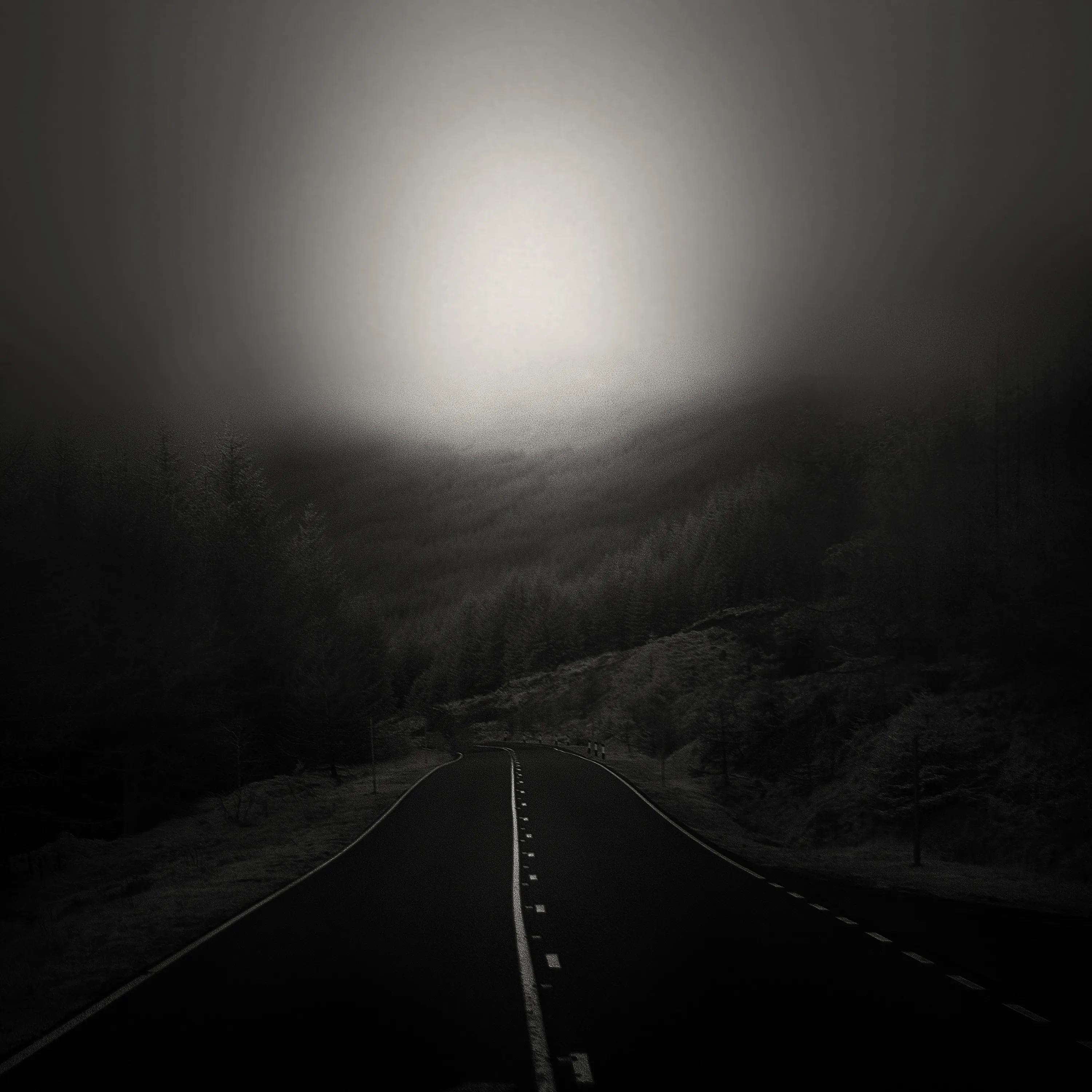 На полпути в никуда. Темная дорога. Мрачная дорога. Дорогами тьмы. Страшная дорога.