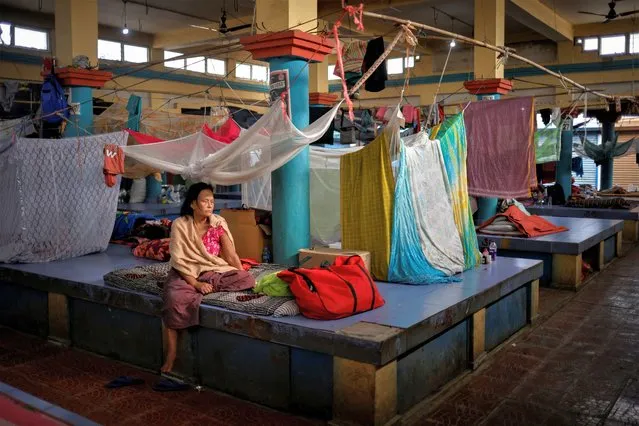 A displaced Meitei woman takes shelter at a relief camp in Moirang town in Bishnupur district in the northeastern state of Manipur, India on July 23, 2023. (Photo by Adnan Abidi/Reuters)