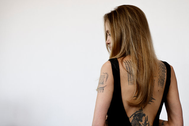 Cast member Angelina Jolie attends a photocall for the movie “Maria” at the 81st Venice Film Festival, Venice, Italy on August 29, 2024. (Photo by Yara Nardi/Reuters)