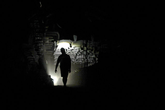 A miner works underground at the CSM hard coal deep-cast mine in the village of Stonava near the town of Karvina, Czech Republic on October 14, 2024. (Photo by David W. Cerny/Reuters)