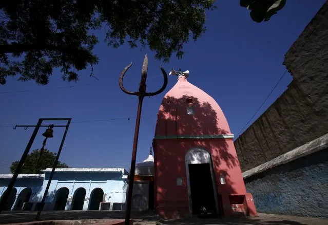 A temple is pictured at Bisara village in Uttar Pradesh, India, October 2, 2015. (Photo by Anindito Mukherjee/Reuters)