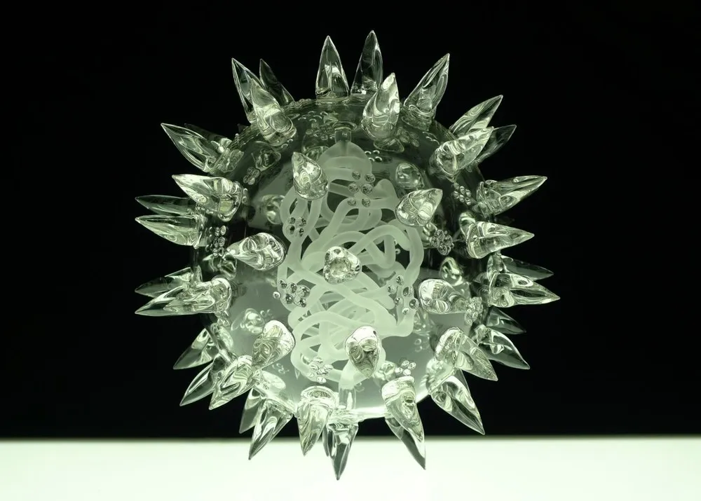 Luke Jerram’s Glass Microbiology Sculptures
