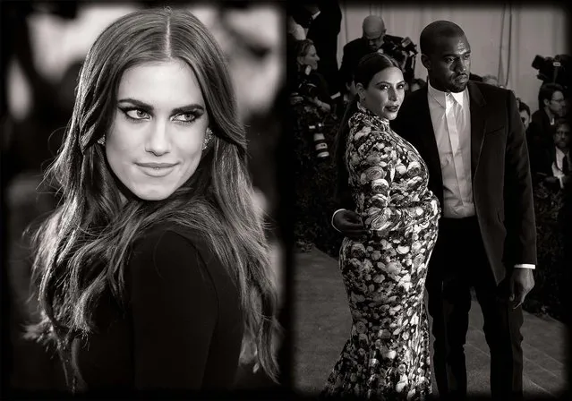 Allison Williams, and Kim Kardashian and Kanye West attend the Costume Institute Gala for the “Punk: Chaos to Couture” exhibition. (Photo by Andrew H. Walker)