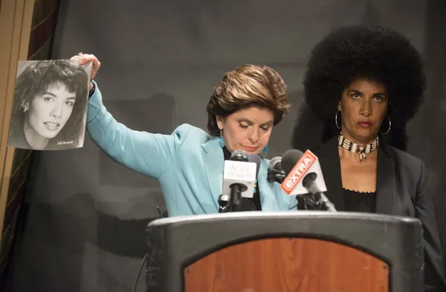 Attorney Gloria Allred speaks accompanied by Actress Lili Bernard announcing allegations against comedian Bill Cosby in New York, May 1, 2015. (Photo by Darren Ornitz/Reuters)