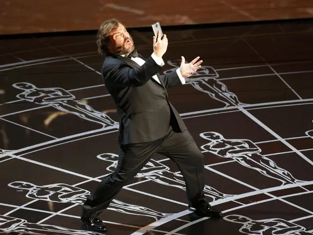 Jack Black performs at the 87th Academy Awards in Hollywood, California February 22, 2015. (Photo by Mike Blake/Reuters)
