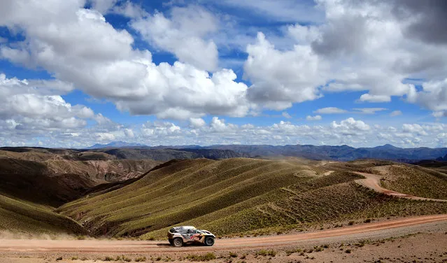 2017 Paraguay-Bolivia-Argentina Dakar rally, 39th Dakar Edition, Eighth stage from Uyuni, Bolivia to Salta, Argentina on January 10, 2017. Peugeot's driver Stephane Peterhansel and his co-driver Jean Paul Cottret of France in action. (Photo by Franck Fife/Reuters)