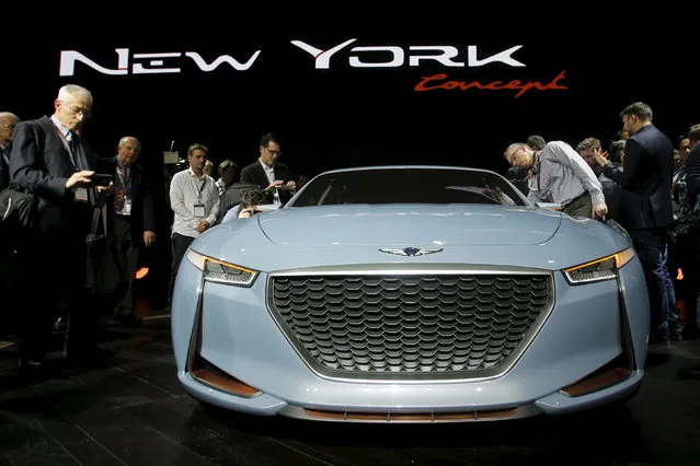 The 2017 Genesis New York Concept is seen during the media preview of the 2016 New York International Auto Show in Manhattan, New York March 23, 2016. (Photo by Eduardo Munoz/Reuters)