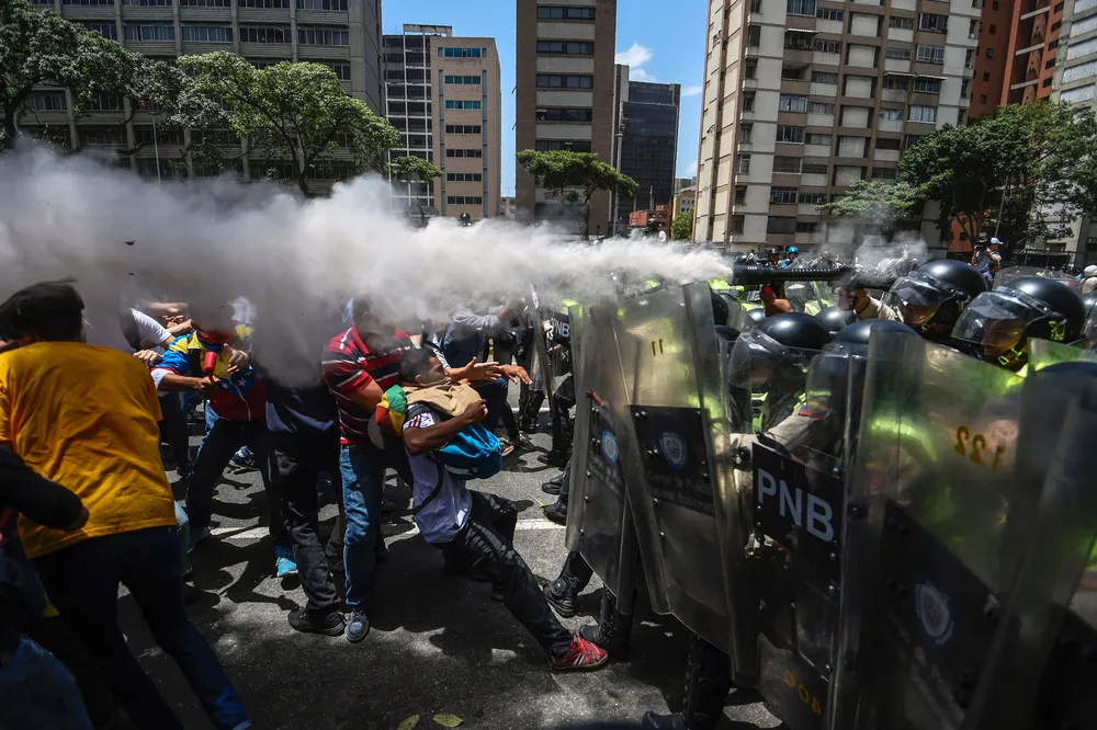Protest against Nicolas Maduro in Caracas