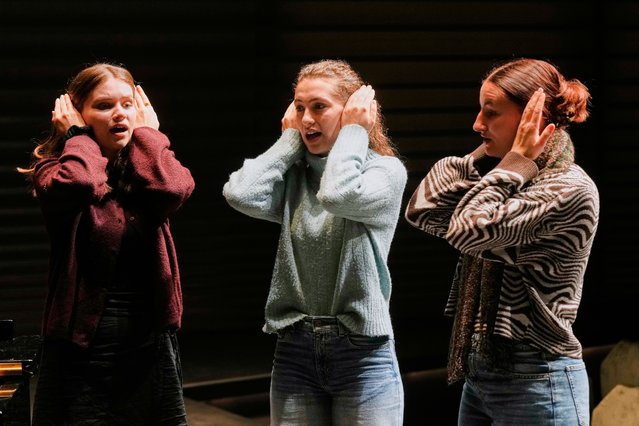 Yodelling students practise at the Music High School in Lucerne, Switzerland, Wednesday, October 29, 2025. (Photo by Michael Probst/AP Photo)