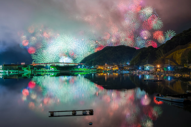 Kihoku Lantern Festival, Kihoku Twon, Mie Prefecture. (Photo by Makoto Igari/Caters News Agency)
